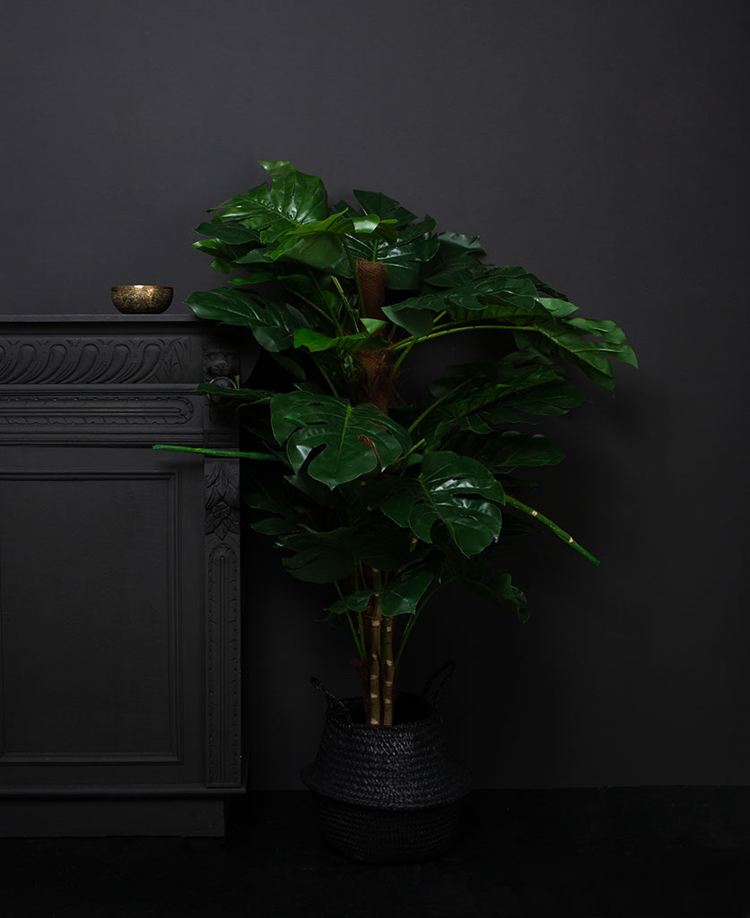 SWISS CHEESE PLANT WITH STAKE tall artificial plant