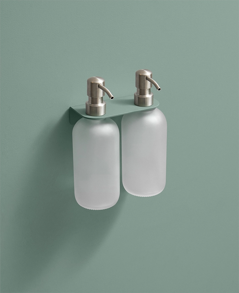 Terrarium soap bottle holder