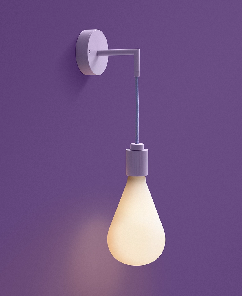 decorative digital lavender wall light